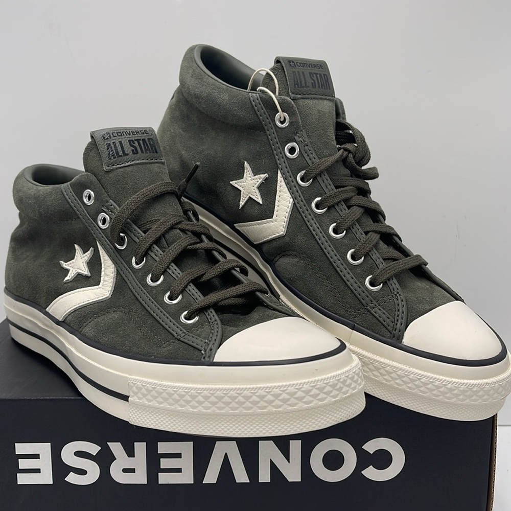 Converse Men's Black High-Top Sneakers A09463C
STAR PLAYER 76 MID CAVE GREEN - Picture 4 of 16